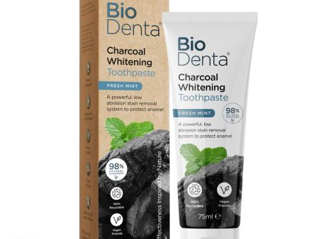 BioDenta Charcoal Whitening Toothpaste 75ml on Sale