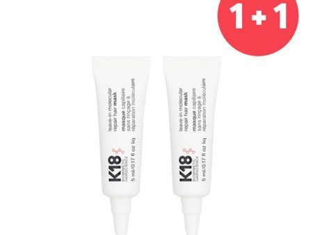 K18 【1+1 Set】Leave-In Molecular Repair Hair Mask  5ml 0.17oz For Cheap