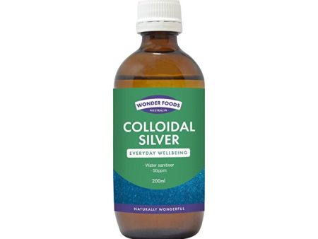 Wonder Foods Colloidal Silver 50ppm 200ml Online now