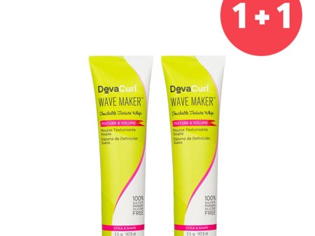 DevaCurl 【1+1 Set】Wave Maker (Touchable Texture Whip - Texture & Volume)     147.9ml 5oz Supply