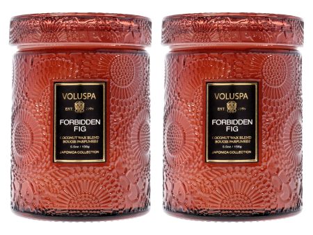 Voluspa Forbidden Fig - Small Kit by Voluspa for Unisex - 2 x 5.5 oz Candle For Sale