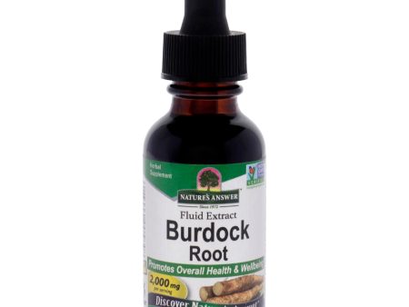 Natures Answer Burdock Root AF - 2000mg by Natures Answer for Unisex - 1 oz Dietary Supplement Online Sale