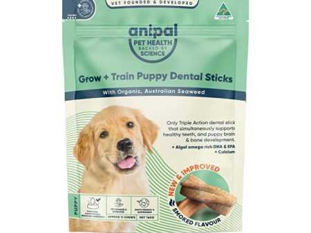 Anipal Grow + Train Puppy Dental Sticks Smoked Flavour 160g Online Hot Sale