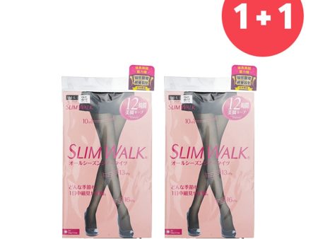 SlimWalk ?Buy 1 Get 1?Compression Pantyhose With Supporting Function For Pelvis - # Black (Size: M-L)  (Add ONE to Cart and get TWO)  2pcs Online Hot Sale