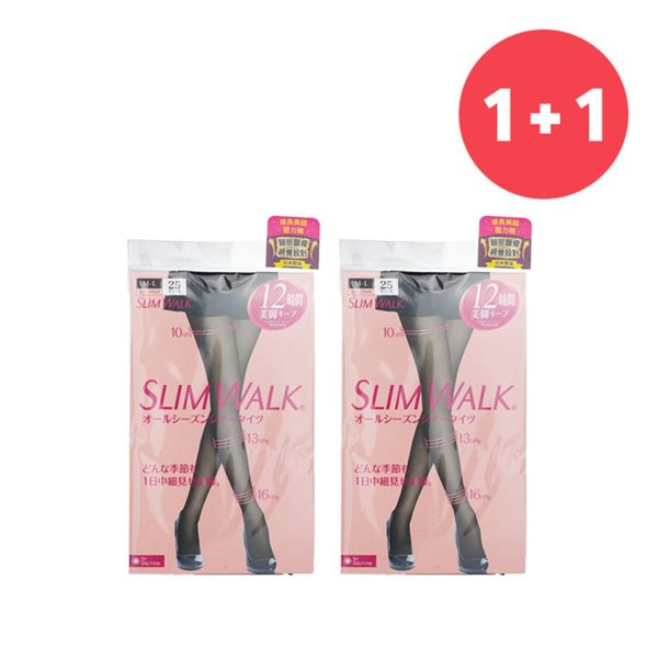 SlimWalk ?Buy 1 Get 1?Compression Pantyhose With Supporting Function For Pelvis - # Black (Size: M-L)  (Add ONE to Cart and get TWO)  2pcs Online Hot Sale