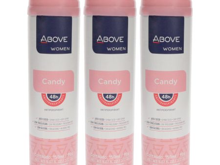 Above 48 Hours Antiperspirant Deodorant - Candy by Above for Women - 3.17 oz Deodorant Spray - Pack of 3 Online now