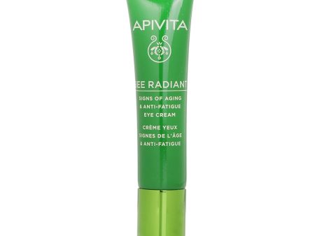 Apivita Bee Radiant Signs Of Aging & Anti Fatigue Eye Cream White Peony & Patented Propolis  15ml For Sale