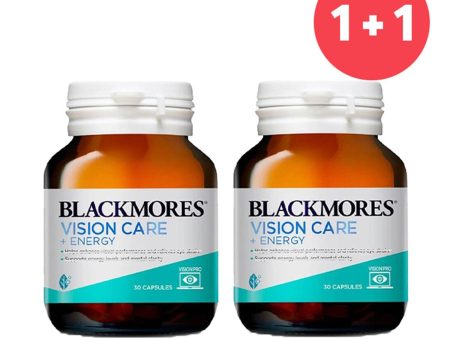 Blackmores ?Buy 1 Get 1?Blackmores Vision Care + Energy 30 CapsulesUPC93568227 (Add ONE to Cart and get TWO)  2pcs For Sale