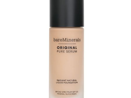 BareMinerals Original Pure Serum Radiant Natural Liquid Foundation Mineral SPF 20 - # Light Neutral 2  30ml 1oz Sale