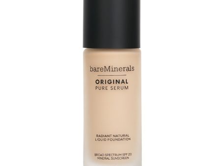 BareMinerals Original Pure Serum Radiant Natural Liquid Foundation Mineral SPF 20 - # Fair Warm 1  30ml 1oz Online Sale