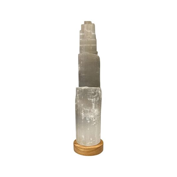 Alternative Distribution Selenite Lamp Mini Mountain with LED Base 25cm Online Hot Sale