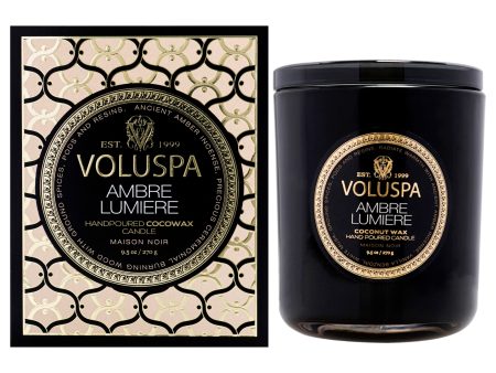 Voluspa Maison Noir - Ambre Lumiere Classic by Voluspa for Unisex - 9.5 oz Candle Sale