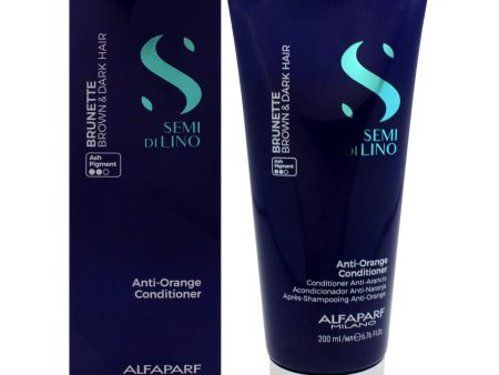 Alfaparf Milano Semi Di Lino Brunette Anti-Orange Conditioner by Alfaparf Milano for Unisex - 6.7 oz Conditioner on Sale