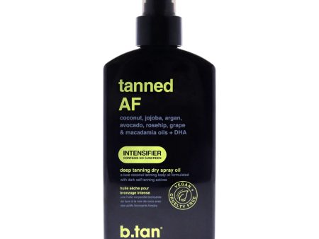 B.Tan Tanned AF Intensifier Dry Tanning Oil by B.Tan for Unisex - 8 oz Sunscreen Discount