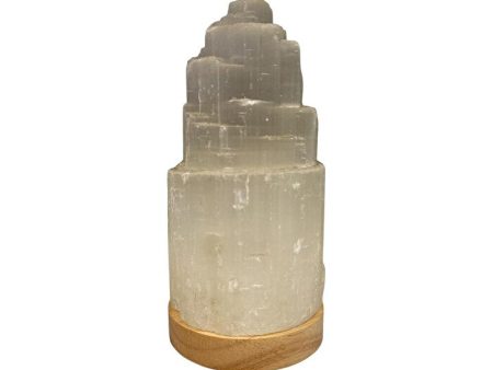 Alternative Distribution Selenite Lamp Mountain with LED Base 20cm Discount