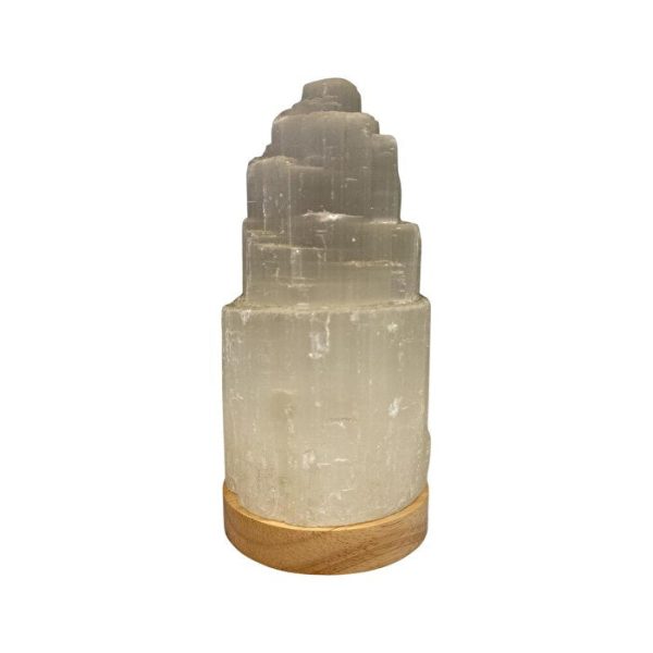 Alternative Distribution Selenite Lamp Mountain with LED Base 20cm Discount