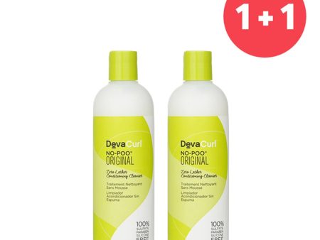 DevaCurl 【1+1 Set】No-Poo Original (Zero Lather Conditioning Cleanser - For Curly Hair)     355ml 12oz Online Sale