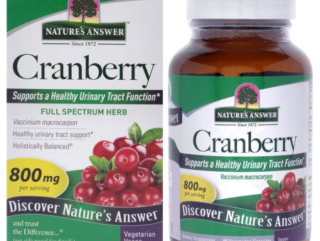 Natures Answer Cranberry - 800mg by Natures Answer for Unisex - 90 Count Capsules Online Sale