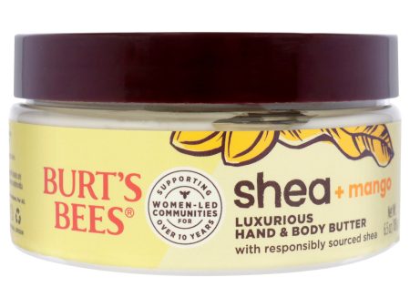 Burt s Bees Shea Plus Mango Luxurious Hand and Body Butter by Burts Bees for Unisex - 6.5 oz Body Butter Fashion