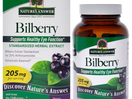 Natures Answer Bilberry - 205mg by Natures Answer for Unisex - 90 Count Capsules Online