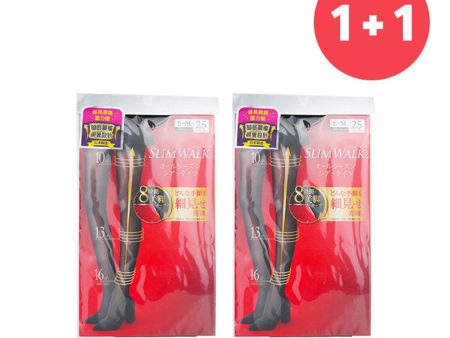 SlimWalk ?Buy 1 Get 1?Compression Pantyhose With Supporting Function For Pelvis - # Black (Size: S-M) (Add ONE to Cart and get TWO)  2pcs on Sale