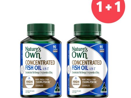 Nature s Own ?Buy 1 Get 1?4 in 1 Concentrated Fish Oil 90 Capsules  (Add ONE to Cart and get TWO)  2pcs Online