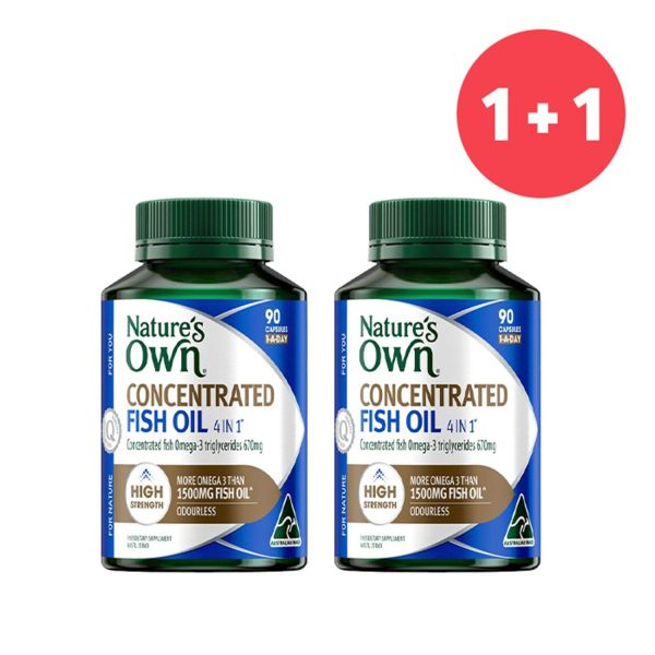 Nature s Own ?Buy 1 Get 1?4 in 1 Concentrated Fish Oil 90 Capsules  (Add ONE to Cart and get TWO)  2pcs Online