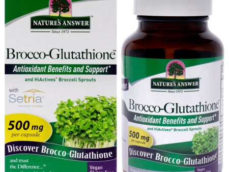 Natures Answer Brocco-Glutathione - 500mg by Natures Answer for Unisex - 60 Count Capsules For Sale