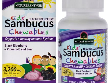 Natures Answer Sambucus Kids Chewable - 3200mg by Natures Answer for Kids - 45 Count Tablets Online Sale