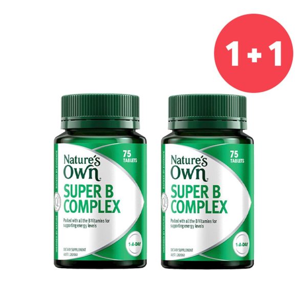 Nature s Own ?Buy 1 Get 1?Super B Complex 75 capsules (Add ONE to Cart and get TWO)  2pcs Fashion