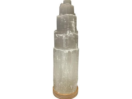 Alternative Distribution Selenite Lamp Mountain with LED Base 30cm For Cheap