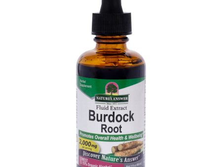 Natures Answer Burdock Root - 2000mg by Natures Answer for Unisex - 2 oz Dietary Supplement Cheap