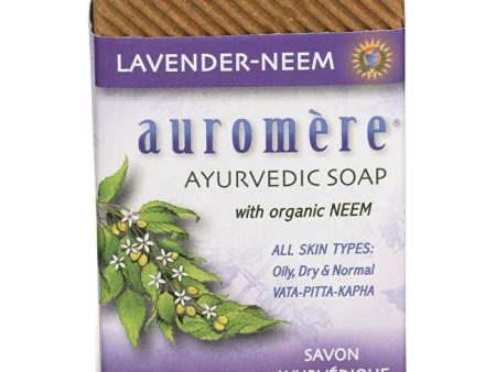 Auromere Neem Soap Ayurvedic Lavender Neem 12x78g Online