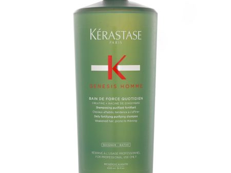 Kerastase Genesis Homme Bain De Force Quotidien Shampoo  1000ml 34oz Sale