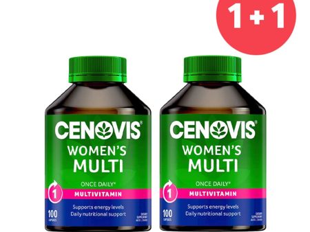 Cenovis ?Buy 1 Get 1?Once Daily Women s Multi 100 Capsules (Add ONE to Cart and get TWO)  2pcs Online now