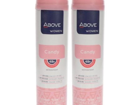 Above 48 Hours Antiperspirant Deodorant - Candy by Above for Women - 3.17 oz Deodorant Spray - Pack of 2 For Sale