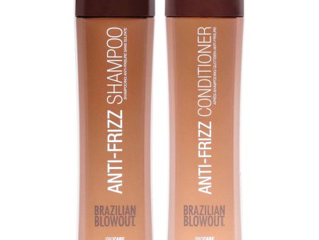 Brazilian Blowout Anti Frizz Shampoo and Conditioner Kit by Brazilian Blowout for Unisex - 2 Pc Kit 12oz Shampoo, 12oz Conditioner For Discount