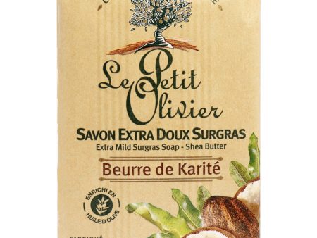 Le Petit Olivier Extra Mild Surgras Soap - Shea Butter by Le Petit Olivier for Men - 8.8 oz Soap Online Sale